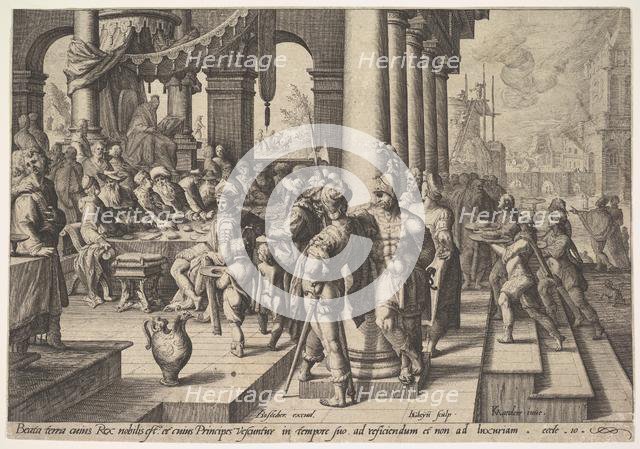 Allegory of the Government of a Wise King, 1588. Creator: Jacques de Gheyn II.