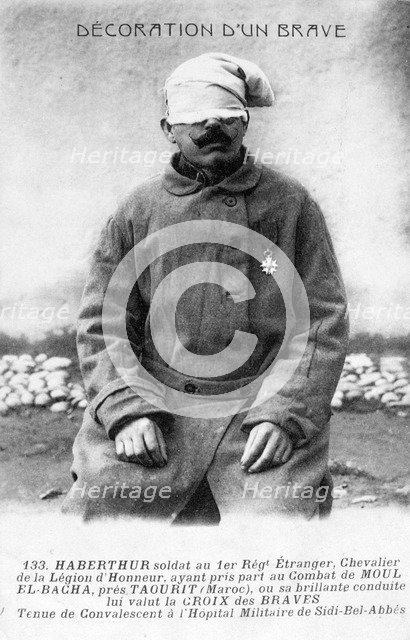 A convalescing legionnaire, Sidi Bel Abbes, Algeria, 1910. Artist: Unknown