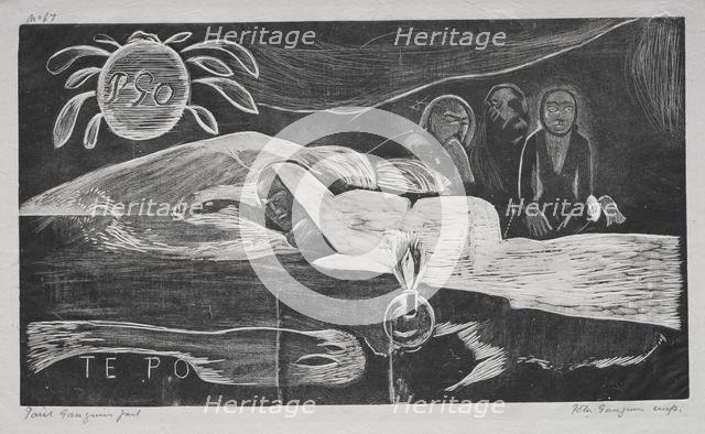 Noa Noa: Te Po (Eternal Night), 1893-94. Creator: Paul Gauguin (French, 1848-1903).