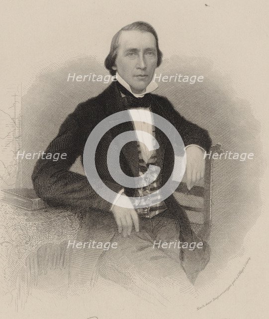 Portrait of the composer Robert Franz (1815-1892), 1880.