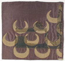 Textile with Crescents, Italian (?), 10th-12th century. Creator: Unknown.