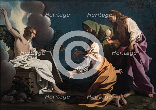 The Three Marys at the Sepulchre, c1614. Creator: Schedone (Schidone), Bartolomeo (1570-1615).