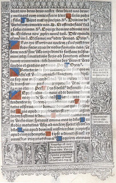 Printed Manuscript Page, c1508. Creator: Unknown.