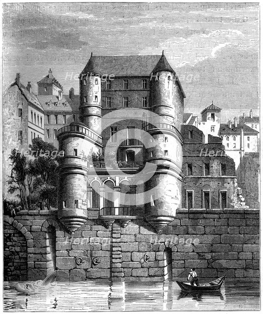 North front of the Hotel des Ursins, Paris, c17th century (1849). Artist: Unknown