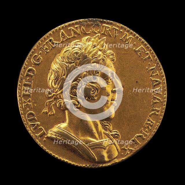 Louis XIII, 1601-1643, King of France 1610 [obverse], 1624. Creator: Pierre Regnier.