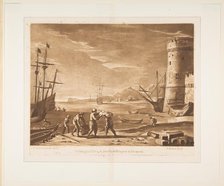 Seaport with Sailors Loading Merchandise, 1774. Creator: Richard Earlom.