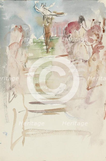 Performers on stage, 1875-1934. Creator: Isaac Lazerus Israels.