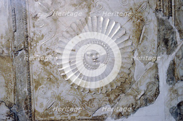 Sol (sulis), the Sun in Stucco, Villa Farnesina, Rome, c1st century BC -1st century.  Artist: Unknown.