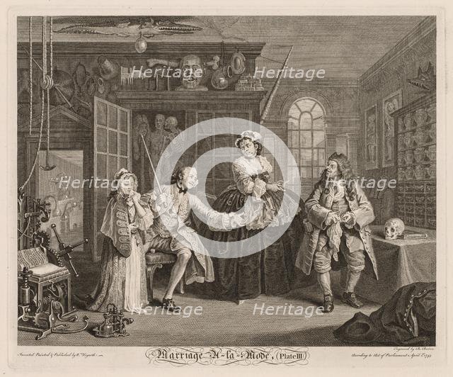 Marriage à la Mode: The Scene with the Quack, 1745. Creator: William Hogarth (British, 1697-1764).