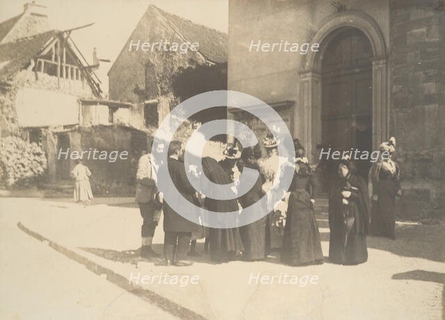 Street Scene, La-Queue-en-Brie (Val-de-Marne), ca. 1896. Creator: Edgar Degas.