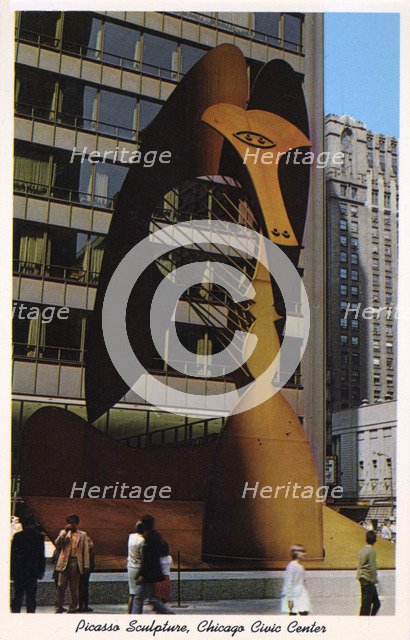 Picasso sculpture, Chicago Civic Center, Illinois, USA, 1967. Artist: Public Building Commission of Chicago