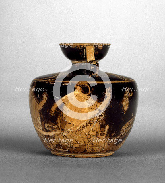 Attic red-figure aryballos, c490 BC-480 BC. Artist: Unknown.