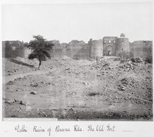 Delhi, Ruins of Purana Kila, The Old Fort, Late 1860s. Creator: Samuel Bourne.