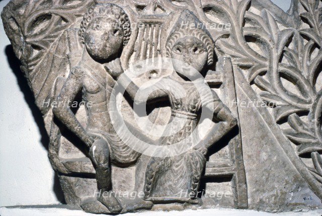 Orpheus and Euridyce, Beni-Souef, Egypt, 3rd century. Artist: Unknown.