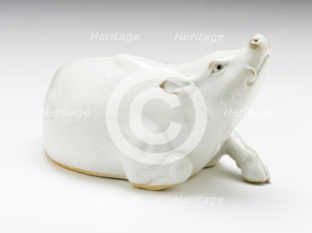 Okimono in the Form of a Reclining Boar, 19th century. Creator: Unknown.