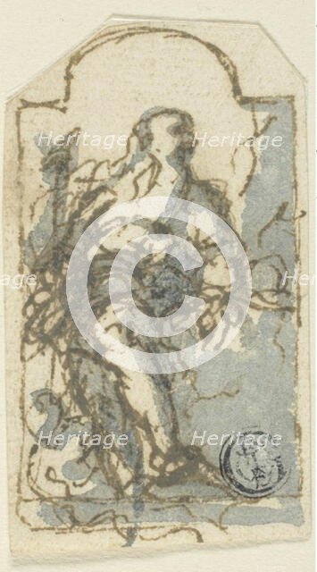 Saint in a Niche, n.d. Creator: Francesco Maffei.