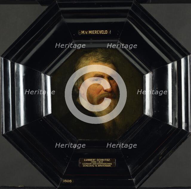 Portrait of Lubbert Gerritsz (1535-1612), after c.1607. Creator: Workshop of Michiel Jansz van Mierevelt.