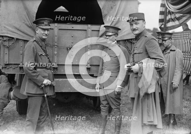 Army, U.S. Motor Truck Inspection, 1917. Creator: Harris & Ewing.