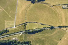 Durrington Walls Henge and Woodhenge, Durrington, Wiltshire, 2022. Creator: Damian Grady.