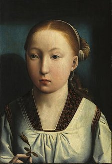 Portrait of an Infanta. Catherine of Aragon (?), 1496. Creator: Juan de Flandes, the Elder.