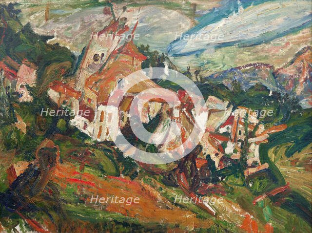 Maisons à Céret, c1920. Creator: Soutine, Chaim (1893-1943).