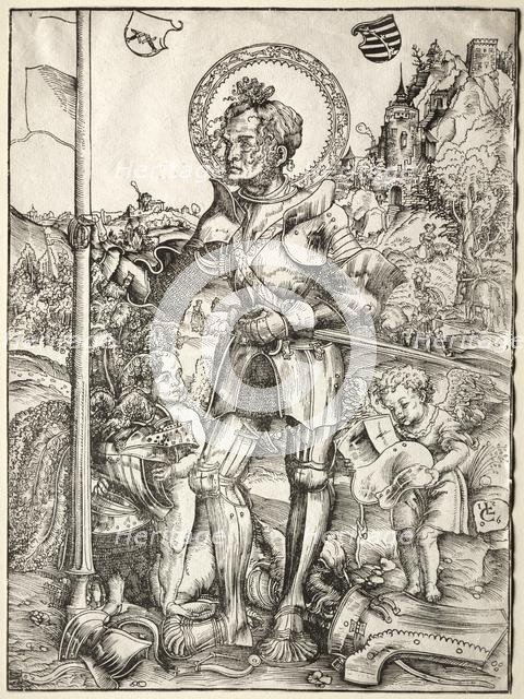 Saint George Standing, 1506. Creator: Lucas Cranach (German, 1472-1553).