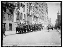 Squad of mounted police, New York, c1905. Creator: Unknown.