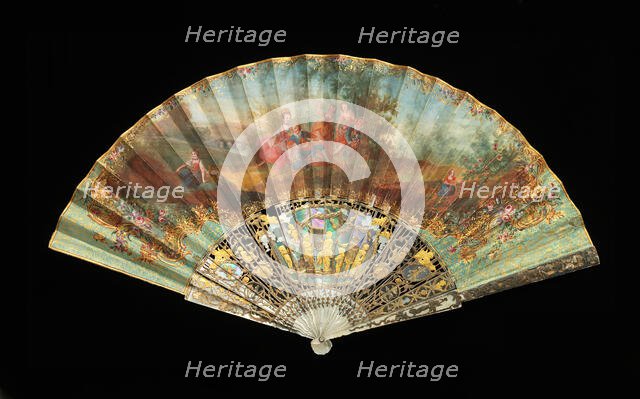 Fan, probably French, 1870-90. Creator: Unknown.