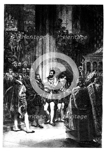 Interview between Charles I of Spain and Francis I of France after the capture of the latter afte…
