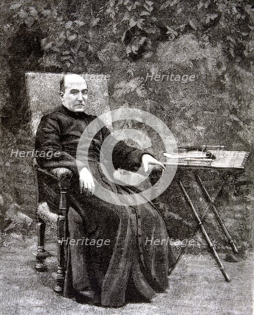 Luis Coloma (1851-1914). Spanish religious and writer, engraving from the Ilustración Española y …