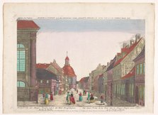 View of the Mauerstrasse and the Trinity Church in Berlin, 1755-1779. Creator: Johann Anton Riedel.