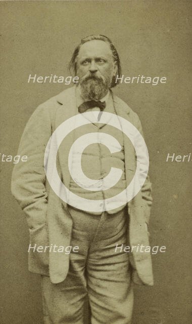 Portrait of Aleksandr Ivanovich Herzen (1812-1870), 1860s. Creator: Carjat, Étienne (1828-1906).