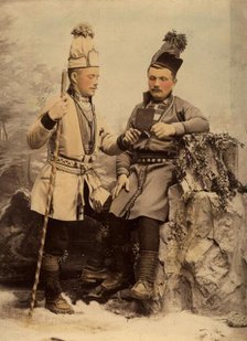 Two Sami men, 1890-1900.  Creator: Helene Edlund.