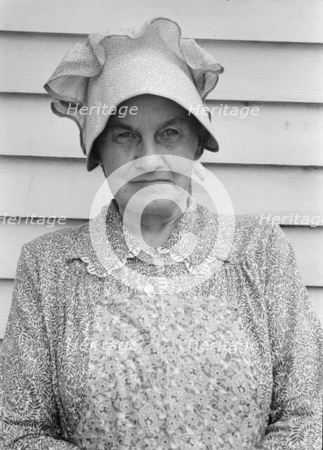 Member of the congregation of Wheeley's church..., near Gordonton, North Carolina, 1939. Creator: Dorothea Lange.