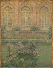Roses of Trianon, c1917. Creator: Henri Eugene Le Sidaner.