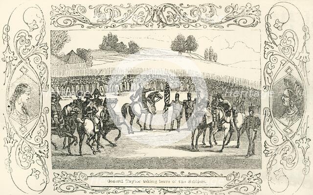 'General Taylor taking leave of the Soldiers', 1849. Creator: Unknown.