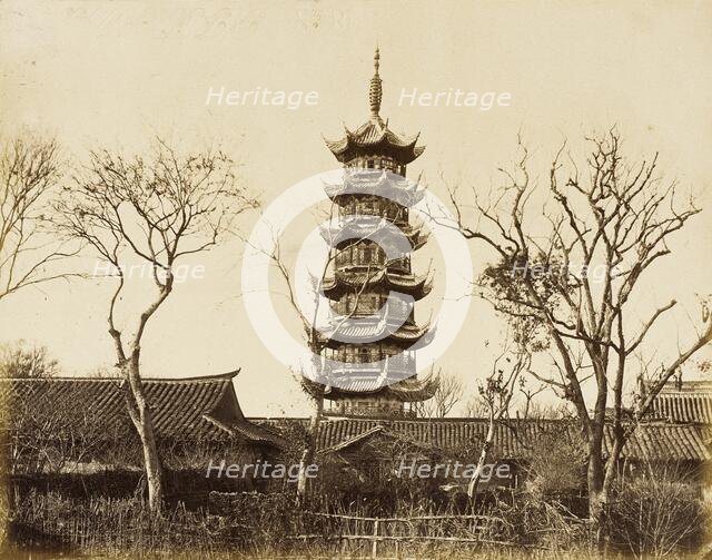 Shanghai Pagoda, 1860. Creator: Felice Beato.