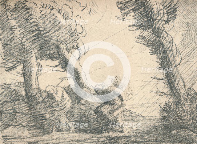 'Harvesters Surprised by the Storm', c1900, (1923). Artist: Alphonse Legros.