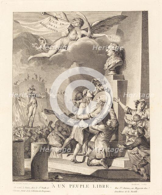 A un peuple libre, 1790. Creator: Jean Dambrun.
