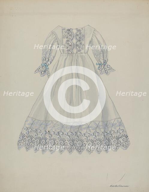 Doll's Dress, c. 1937. Creator: Edith Towner.