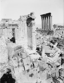 Temples of Jupiter & Sun, Baalbek, between c1915 and c1920. Creator: Bain News Service.