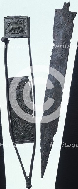 Roman officer's sword, first half of the 1st century AD. Artist: Unknown