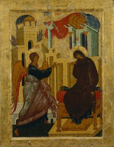 The Annunciation, 1497. Artist: Russian icon  