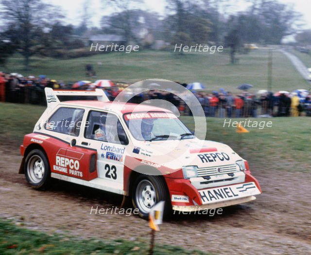 MG Metro 6R4, T.Teesdale, 1986 RAC Rally. Creator: Unknown.