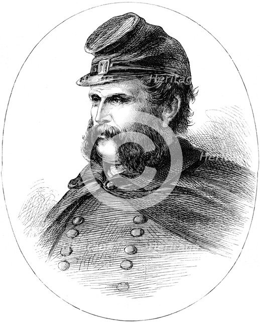 Ambrose Burnside, Union general of the American Civil War, (c1880). Artist: Unknown