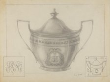 Silver Bowl, 1935/1942. Creator: Louis Gersh.