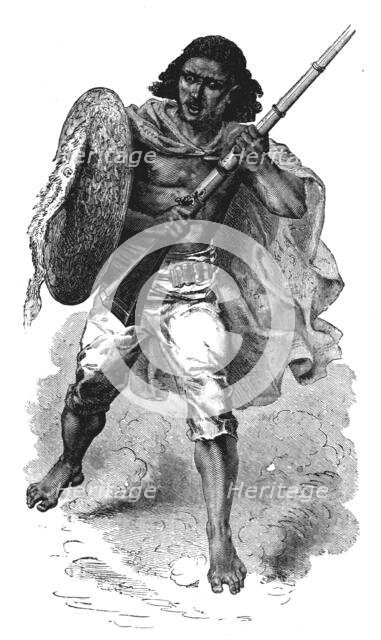 'Singing the war song; A journey through Soudan and Western Abyssinia, with Reminiscences..., 1875. Creator: Unknown.