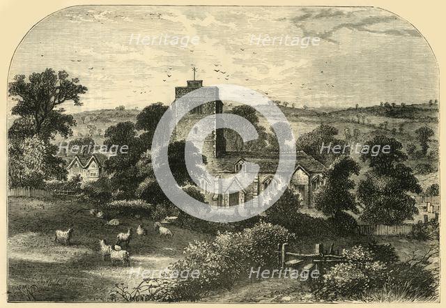 'Hornsey Church in 1750', (c1876). Creator: Unknown.