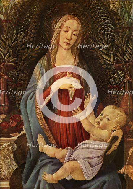 Detail from 'Madonna and Child with both Saints John', 1485, (1937). Creator: Sandro Botticelli.