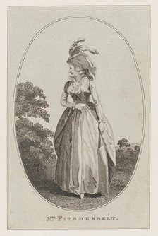 Mrs. Fitzherbert, 1786. Creator: J Cook.